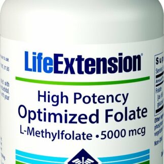Life Extension - 优化叶酸高有力L-Methylfolate 5000 mcg。30素食片