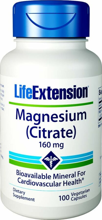 Life Extension - 镁枸橼酸盐 160 镁。100 素食胶囊