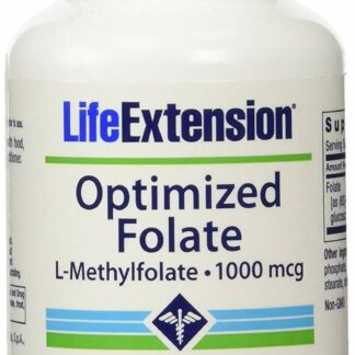 Life Extension - 优化叶酸L-Methylfolate 1000 mcg。100素食片