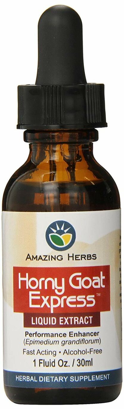 Amazing Herbs - 有角的山羊明确液体萃取物 - 1 盎司。
