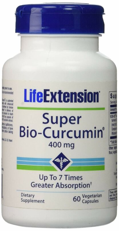 Life Extension Super Bio-Curcumin, 400mg, Vegetarian Capsules 60 ea