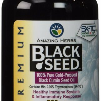 Amazing Herbs 黑色种子油 90 粒软胶囊，500 毫克 1个瓶子 90.00