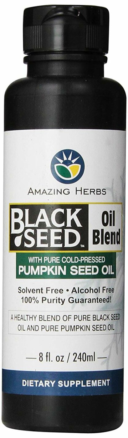 Amazing Herbs - 黑种子&南瓜籽油混合 - 8盎司