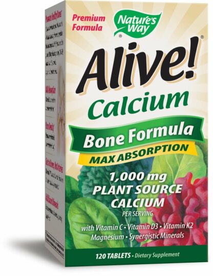 Nature's Way Alive Calcium Bone Formula Tablets, 120 Count