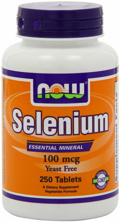 Now Foods Selenium 100mcg, Yeast Free, 250 Tablets