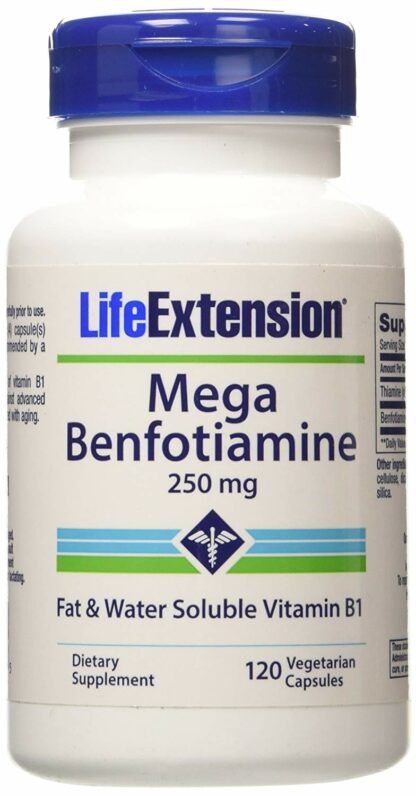 Life Extension Mega Benfotiamine, 120 capsules