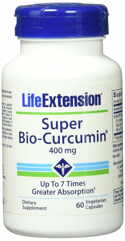 Life Extension 优质 生物姜黄素 Bcm-95 膳食补充剂 400 毫克 100 粒胶囊 120ct