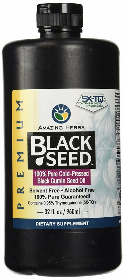 Amazing Herbs - 黑种子Cold-Pressed油 - 32盎司