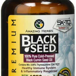 Amazing Herbs 优质黑色种子油 1250mg 60sfg 60 CT 60