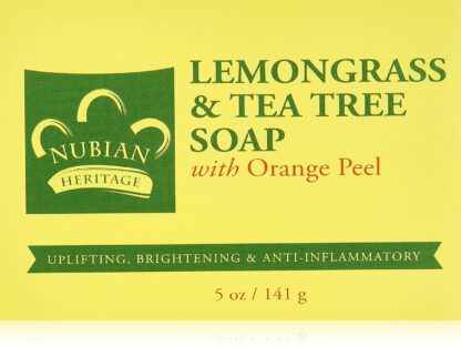 Nubian Heritage 肥皂，柠檬草和茶树，5 盎司
